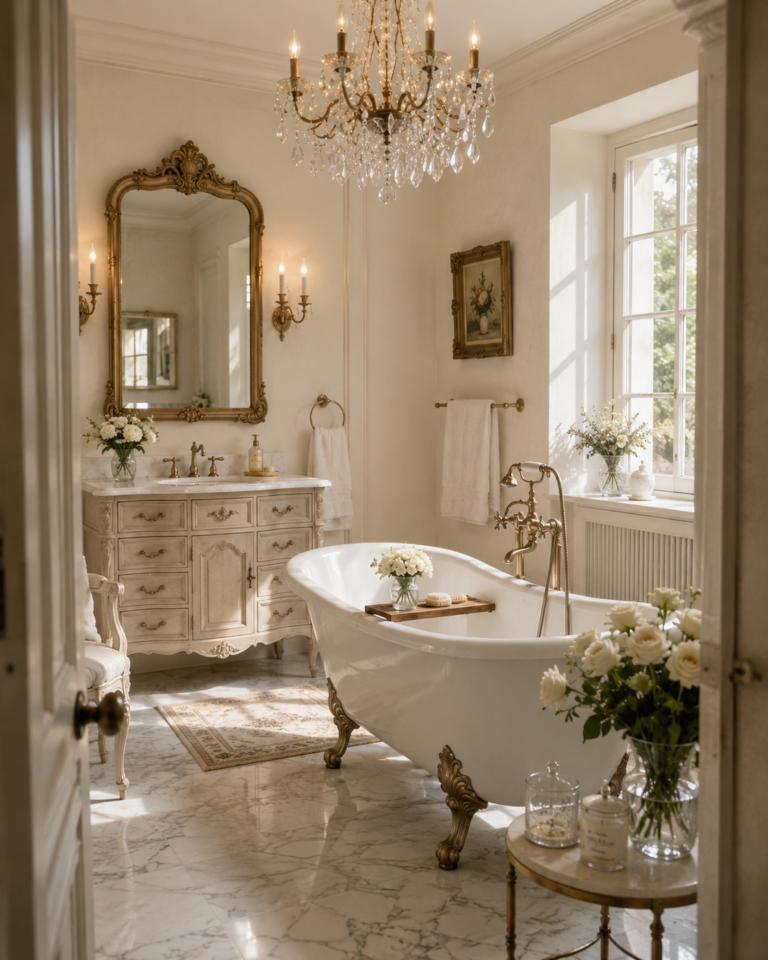 15 Vintage French Bathroom Decor Ideas You’ll Love